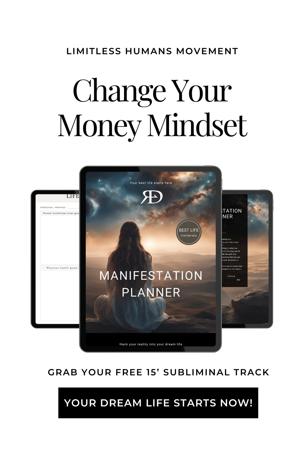 Self Care + Shadow Work + E-Book + FREE Manifestation Planner ! Your FULL best life right now