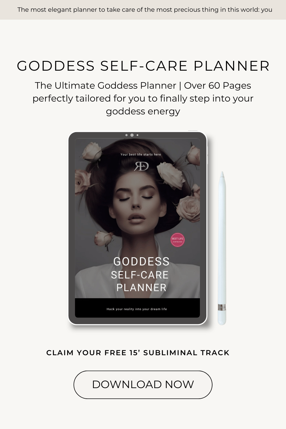 Goddess Self-Care Planner