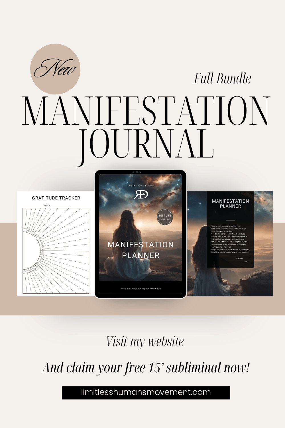 Self Care + Shadow Work + E-Book + FREE Manifestation Planner ! Your FULL best life right now